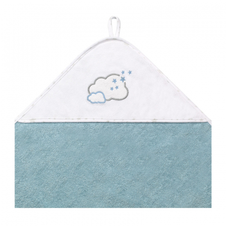 Prosop cu gluga pentru baieti 76 x 76 cm BabyOno 141/09, Albastru [1]