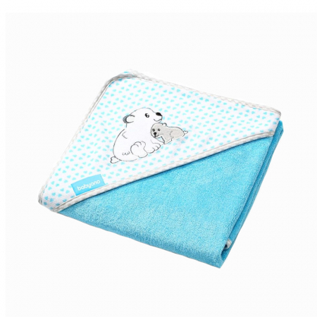 Prosoape - Prosop cu gluga pentru baieti 76 x 76 cm BabyOno 345/02, Albastru