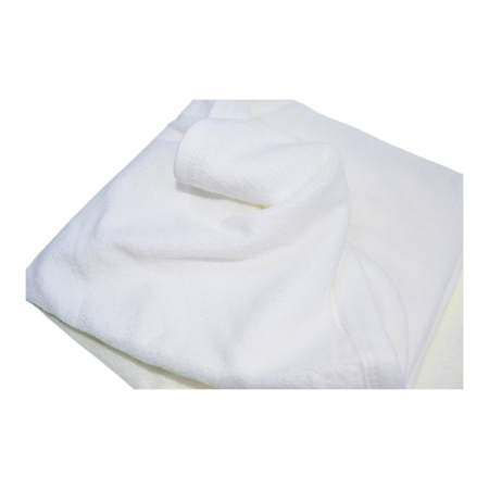 Prosop cu gluga, pentru fete, 90 x 80 cm, Mini Junior PRS0109A5, Alb [2]