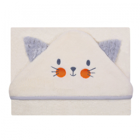 Prosoape - Prosop cu gluga pentru copii 100 x 100 cm Mini Junior 2004C, Crem