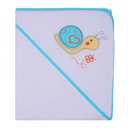 Prosoape - Prosop cu gluga pentru copii 100 x 100 cm Mini Junior 217P, Alb