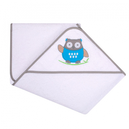 Prosoape - Prosop cu gluga pentru copii 100 x 100 cm Mini Junior 217PA, Alb