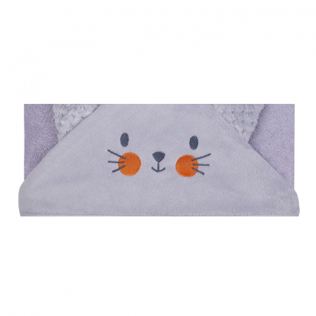 Prosop cu gluga pentru copii 100 x 100 cm Mini Junior 2687GR, Gri [1]