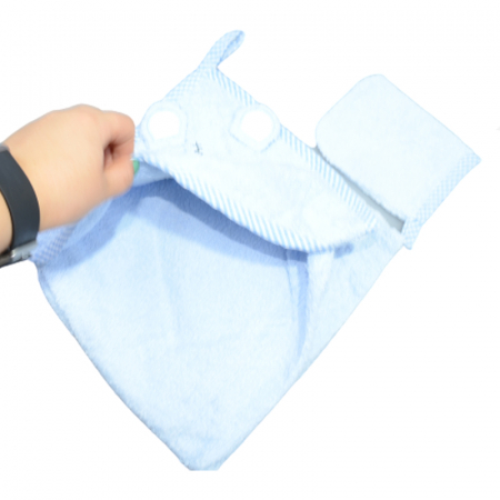 Prosop cu gluga si manusa 90 x 75 Mini Junior MJM-16, Albastru [1]