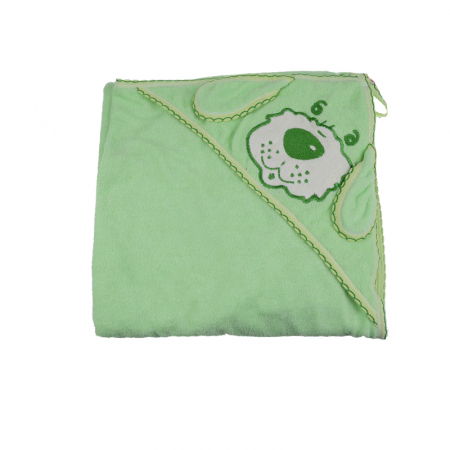 Prosoape - Prosop de baie cu gluga pentru bebelusi 100 x 100 cm Terjan 382446-V, Verde