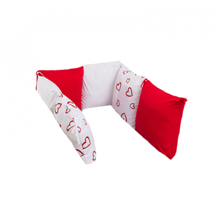 Protectii laterale pentru patut - Protectie laterala pentru patut 120 x 60 cm Ty i My Love PTM1RO, Multicolor