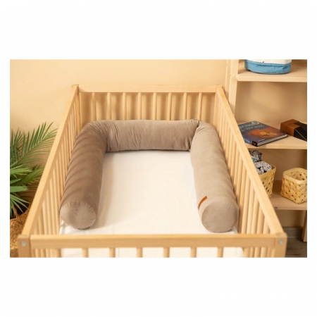 Protectie laterala pentru patut 200 x 15 cm Sensillo SILLO-2231003, Maro [3]