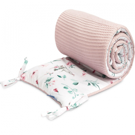 Protectii laterale pentru patut - Protectie laterala pentru patut 180 x 30 cm Sensillo 386768, Roz
