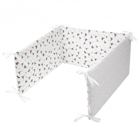 Protectii laterale pentru patut - Protectie laterala pentru patut, 180 x 30 cm, Strzalki Belisima, P01-919-2, Alb
