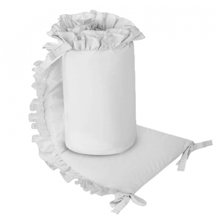 Protectii laterale pentru patut - Protectie laterala pentru patut 180 x 33 cm Belisima Pure P02-0921, Gri