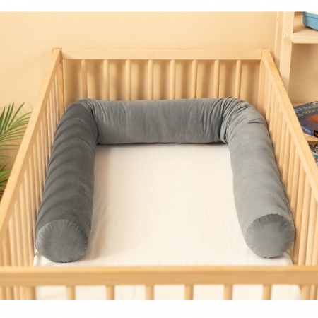 Protectie laterala pentru patut 200 x 15 cm Sensillo SILLO-223100, Gri [3]