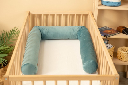 Protectie laterala pentru patut 200 x 15 cm, Sensillo SILLO-395142, Albastru [3]