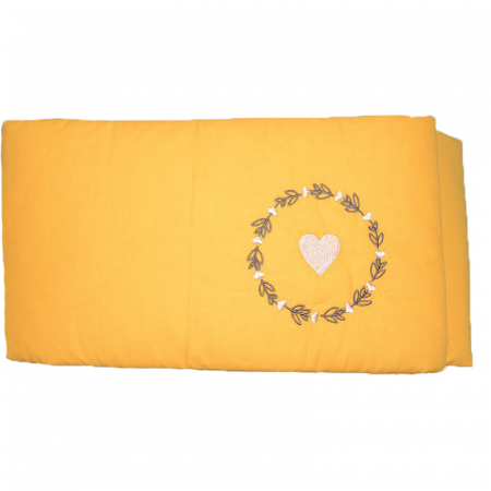 Protectii laterale pentru patut - Protectie laterala pentru patut 260 x 23 Albero Mio Tropics N003G, Galben
