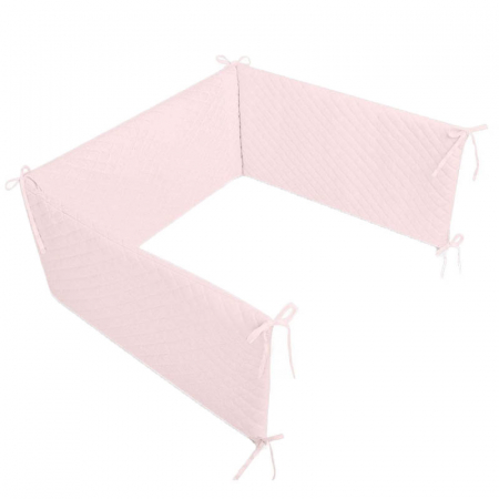 Protectii laterale pentru patut - Protectie laterala pentru patut 180 x 30 cm MimiNu 286423, Roz