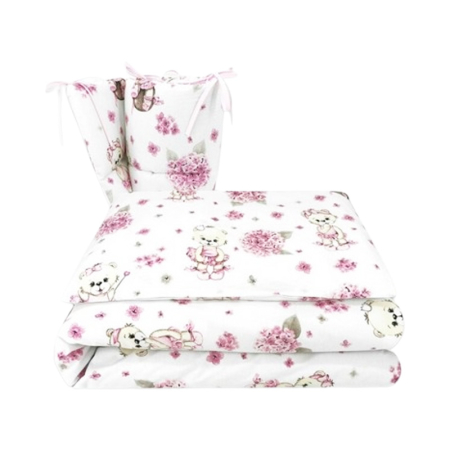 Protectie laterala pentru patut, 360 x 30 cm, MimiNu 143000-21, Roz [2]