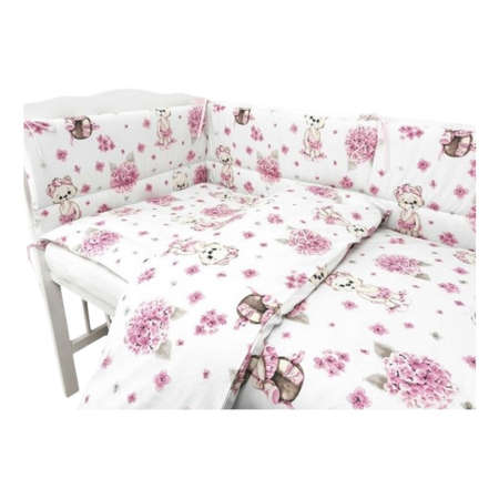 Protectie laterala pentru patut, 360 x 30 cm, MimiNu 143000-21, Roz [3]