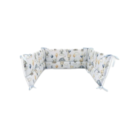 Protectii laterale pentru patut - Protectie laterala pentru patut, 360 x 30 cm, MimiNu 143000-24, Albastru