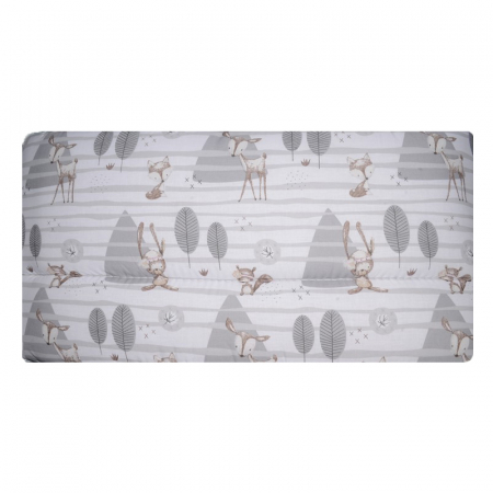 Protectie laterala pentru patut MimiNu 30 x 360 cm PLMN01G, Gri [0]