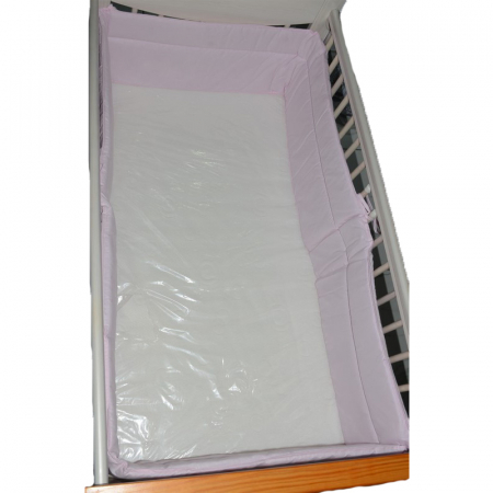Protectie laterala pentru patut MimiNu 30 x 360 cm PLMNR, Roz [1]