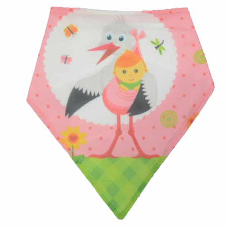 Bavete - Baveta pentru fete Story Baby PRR-34, Roz