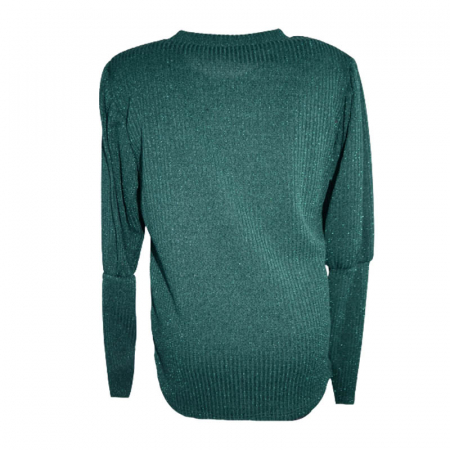 Pulover cu maneca lunga pentru fete Moda ART8377, Verde [1]