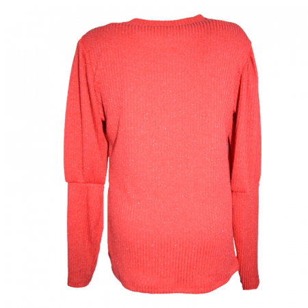 Pulover cu maneca lunga pentru fete Moda ART8377-R, Rosu [1]