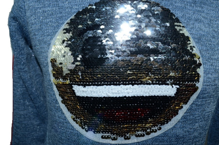 Pulover cu maneca lunga pentru fete Mewa MWA2-AL-104, Albastru [2]