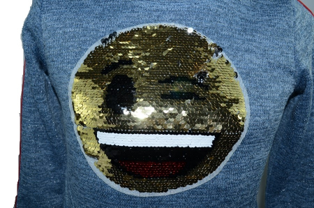 Pulover cu maneca lunga pentru fete Mewa MWA2-AL-104, Albastru [1]