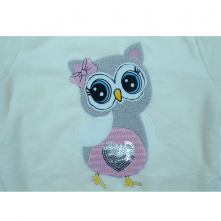 Pulover maneca lunga pentru fete Happy House HH181-C-98, Crem [3]