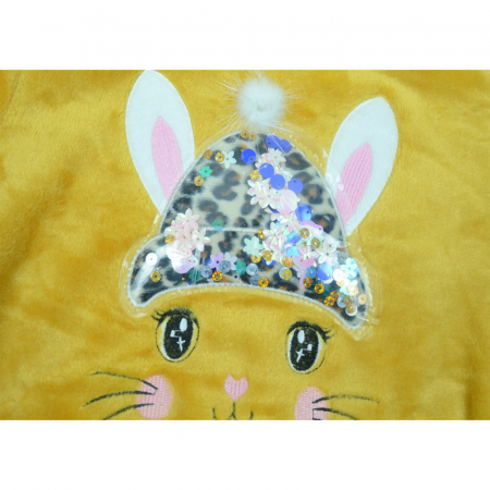 Pulover maneca lunga pentru fete Happy House HH185G-1-98, Galben [1]