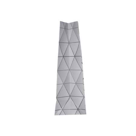 Punga pentru cadouri din hartie groasa cu manere din snur, 32 x 25 x 11 cm, Midex 210225-05, Argintiu [1]