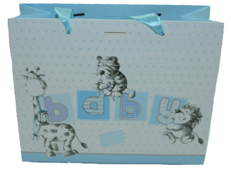 Ambalaje - Punga pentru cadouri-Midex Baby Boy PCM8-A, Albastru