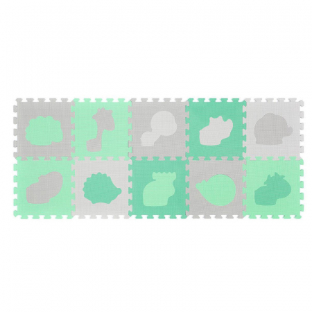 Covorase si centre de joaca - Puzzle covoras 10 piese pentru copii BabyOno 396/01, Multicolor
