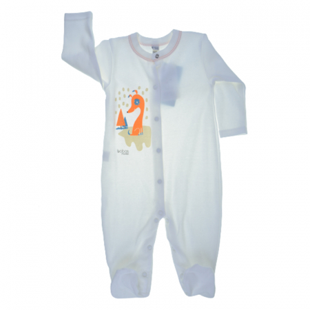Salopete bebelusi fete - Salopeta cu maneca lunga pentru copii Koala Mini Baby 3926AL-68, Alb