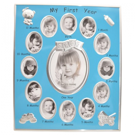 Rame foto - Rama foto 29 x 24 cm My First Year Mini Junior 100124, Albastru