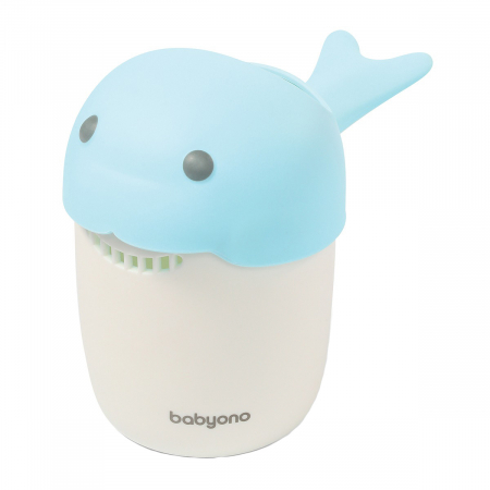 Articole de ingrijire - Recipient limpezire 500 ml BabyOno Balena 1344/01, Albastru