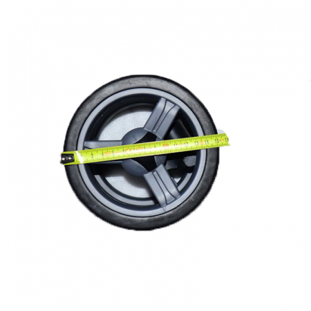 Roata dubla fata pivotanta cu blocator pentru carucior Mini Junior RTA-BA31, Negru [2]