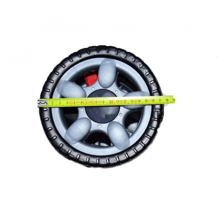 Roata dubla fata pivotanta cu frana pentru carucior Mini Junior RTA-BA30, Negru [2]