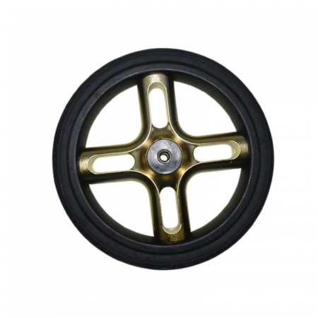 Carucioare - Roată față pentru carucior BabyActive RT1706-38, Negru