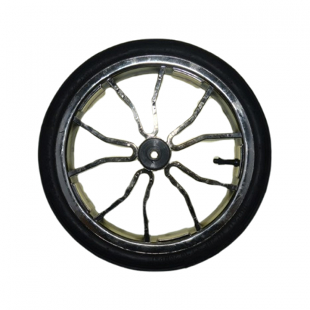 Carucioare - Roată față pentru carucior BabyActive RT1706-41, Negru
