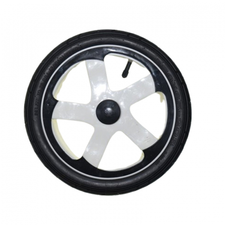 Carucioare - Roata spate pentru carucior BabyActive, RT1706-64, Negru