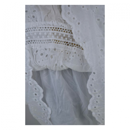 Rochie casual din bumbac, pentru fete, Mini Junior, R1385, Alb [2]
