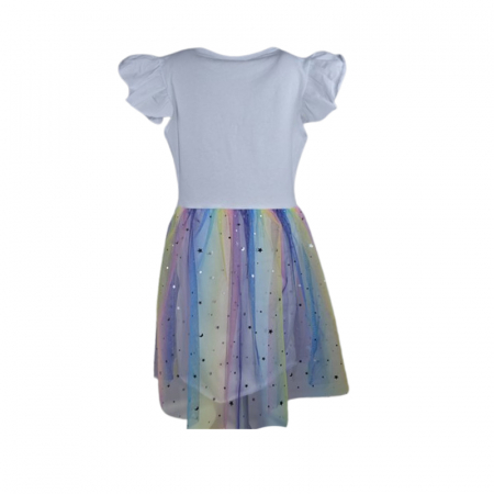 Rochie casual pentru fete, Lucky, LK2234A, Alb [3]