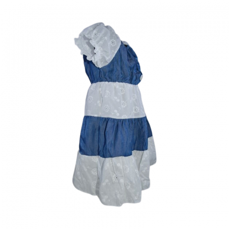 Rochie casual pentru fete, Lucky, LK24018, Alb [2]