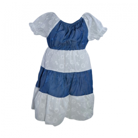 Rochie casual pentru fete, Lucky, LK24018, Alb [3]