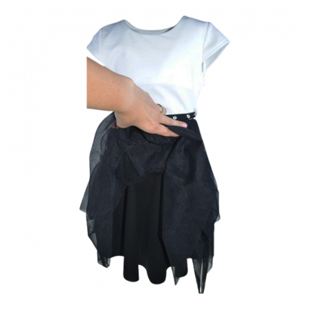 Rochie casual pentru fete, Lucky, LK528N, Negru [4]