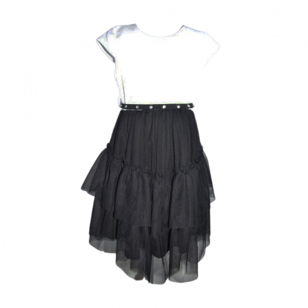 Rochite fete - Rochie casual pentru fete, Lucky, LK528N, Negru