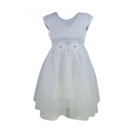Rochite fete - Rochie casual pentru fete, Lucky, LK717, Alb