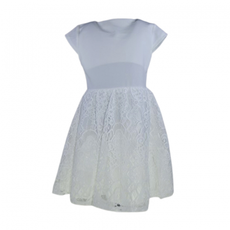 Rochie casual pentru fete, Lucky, LK725, Alb [1]