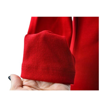 Rochie cu mânecă lungă, din bumbac, cu dungi, pentru fete, Atut 0958R-140, Rosu [1]